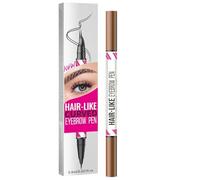 Iouyjiu Stylo à sourcils liquide 2 en 1 incurvé pour sourcils - Anti-taches - Longue durée - Applicateur de précision pour un usage professionnel, le maquillage quotidien, les voyages
