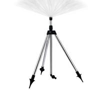 Iouyjiu Tripod Water Sprinkler, 360° Rotating Lawn Irrigator, Large Area Standing Sprinkler for Yard and Agricultural Irrigation, Weather-Resistant and Reusable