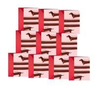 Iouyjiu Valentine Cards - Dachshund Love Notes for Romantic Gifting | Paper Greeting Set with Envelope Pack, Ten Piece Message Collection for Wife Girlfriend Husband Boyfriend Partner Couple Spouse
