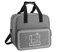 Iouyjiu Waterproof Sewing Machine Tote with Multiple Pockets | Spacious Storage Bag for Sewing Machines and Accessories | Ideal Protective Tote for Fabrics, Manuals, and Tools, Dark Purple,