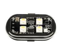 Iouyjiu Wireless Strobe Light, Vehicle Safety Lamp, High Brightness Warning Light, Waterproof Flashing Device Easy Installation Ideal for Car, Motorcycle,1.65x0.98x0.49 Inches