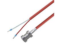 iOVEO 004AL01205 - PT100 - Sonde de pose de tuyau avec câble en silicone et fixation jusqu'à 200 °C, 5 mètres