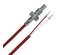 iOVEO 014EF01202 - PT100 - M8 - Capteur de température à visser/Sonde à visser,filetage M8, capteur PT100, et câble en silicone, 2 mètres