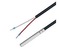iOVEO, 035HP05202- NTC 10KOHM- Sonde de température avec Câble en PVC 105 °C, Capteur de Température, Sonde, Chauffage, NTC 10k, 2 mètres