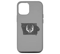 Iowa IA Deer Hunting Shed Antlers Design Coque pour iPhone 12/12 Pro