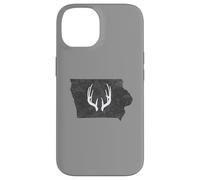 Iowa IA Deer Hunting Shed Antlers Design Coque pour iPhone 14