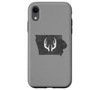 Iowa IA Deer Hunting Shed Antlers Design Coque pour iPhone XR