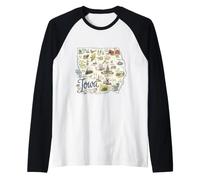 Iowa IA États-Unis, icônes de Cartes, des Moines, Agriculture Manche Raglan