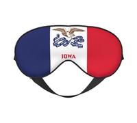 Iowa State Flag Print Cache-œil pour homme et femme Motif drapeau de l'État de l'Iowa