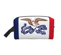 Iowa State Flag Trousse de toilette de voyage multifonctionnelle Sac de rangement quotidien et fitness pour cosmétiques, papeterie et plus encore