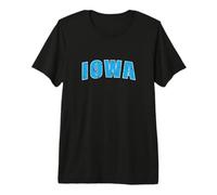 Iowa USA Amérique État T-Shirt Haut de Gamme