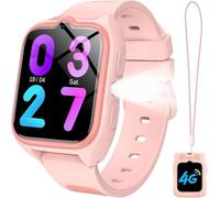 IOWODO Montre connectée pour Enfants D24 | 4G LTE avec Carte SIM | GPS Traceur + SOS Appel Urgence | Batterie | Appels vidéo et Chat Vocal |Mode école et Zones de sécurité