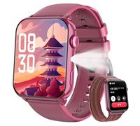 IOWODO Montre Connectée Femme, Appel Bluetooth, Écran 1.85" à LCD, Notifications Réseaux Sociaux, Cardiofréquence/Oxymètre/Analyse Sommeil, 100+ Modes Sports, pour Android& iOS(Violete)