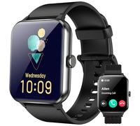 IOWODO Montre Connectée Femme Homme, Appel Bluetooth, Écran 1.85" à LCD, Notifications Réseaux Sociaux, Cardiofréquence/Oxymètre/Analyse Sommeil, 100+ Modes Sports, pour Android& iOS(Violete)