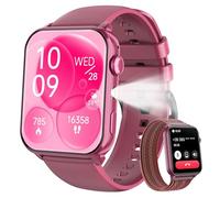 IOWODO Montre Connectée Femme Homme, Appel Bluetooth, Écran 1.91" à LCD, Cardiofréquence/Oxymètre/Analyse Sommeil, Étanche IP68, 100+ Modes Sports, pour Android& iOS(Violete)