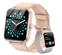 IOWODO Montre Connectée Femme Homme, Appel Bluetooth, Mode Sport et étanchéité IP68, Détection de la Fréquence Cardiaque et Surveillance du Sommeil, 1,47'' HD Écran, Disponible pour Android/iOS