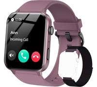 Iowodo Montre Connectée Femme Homme Avec Appel Bluetooth, Notifications Réseaux Sociaux, Analyse Sommeil, Cardiofréquencemètre, Oxymètre, Podomètre,100 Modes Sport, Pour Android & Ios (Noir)