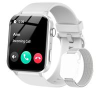 IOWODO Montre Connectée Femme Homme, Montre Appel, Appels Numérotation, 100 Modes de Sport, Écran 1.85 Pouce, Assistant Vocal, Bluetooth 5.0, pour Android/iOS （Gris ）