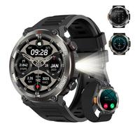 IOWODO Montre Connectée Homme 1.45” Smartwatch Sport Appel Bluetooth 10M Étanche 960mAh 120+ Sports Compatible Android iOS - Noir