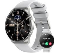 IOWODO Montre Intelligente pour Homme et Femme 1,39" avec téléphone Bluetooth