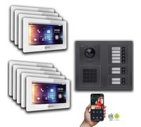 IP 2 fils BUS Interphone-portier MFH Anthracite : 7 pouces Blanc : Boîtier apparent Couleur du moniteur : 7 pouces Blanc Montage : Boîtier apparent