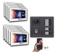 IP 2 fils BUS Interphone-portier MFH Anthracite : 7 pouces Blanc : Boîtier apparent Couleur du moniteur : 7 pouces Blanc Montage : Boîtier apparent