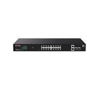 Ip-Com Switch PoE Gestito L2 20 Porte (16 PoE + 2 SFP) Gigabit Ethernet 40 Gbit/s