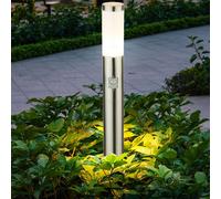 Lampe d'extérieur lampadaire en acier inoxydable détecteur de mouvement IP44 éclairage extérieur Globo BOSTON 3159S