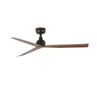 IP44 Patio Ventilateur de plafond avec Télécommande Marine Éco DC Marron Noyer