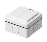 IP66 16A Waterproof Switch Electrical Doorbell 110-250V Kitchen Bathroom Outdoor Universal Power Adapter Two Switch