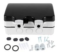 IP66 Boîte à douille à l'épreuve des intempéries 2 - bits | Enceinte électrique de matériaux PC robustes pour extérieur/salle de bain/garage | Boîte de jonction 86 Type avec