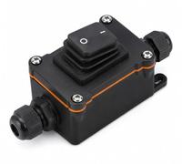 IP67 Interrupteur Exterieur Etanche 16A 220V avec Bouton Noir Sans Voyant | Robuste Interrupteur à Bascule Universel ON/OFF,pour Jardin Atelier Chantier Lampe et Equipement Electrique
