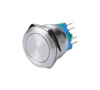 IP67 Momentary Switch 12V Metal Push Button Switch Flat Head NWPNLXEA(Momentary)