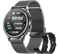Ip68 Ip68 Waterproof Smart Watch With Blood Pressure Monitor For Android Ios - 1.32 Inch - Sports Fitness Tracker With Heart Rate Pedometer - Heart Rate Monitor - Black