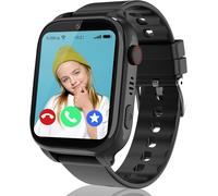 Ip68 Montre Connectée Enfant 4G, Smartwatch Enfant Gps Et Appel, Sos, Chat Vidéo/Vocal, Alarme, Sommeil, Mode Classe, 7 Jeux, Calendrier,Calculatrice, Montre Gps Enfants Cadeau D'Anniversaire De Noë