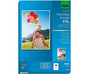 [IP715] sigel Boite de 100 Papiers photo jet d'encre Everyday-plus A4 170g Br...