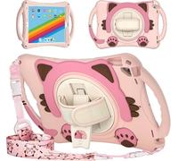 iPad 10.2 7e 8e génération étui de protection robuste et mignon adapté aux enfants avec support/bandoulière pour Apple iPad 10.2