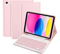 iPad 10th Generation Keyboard, iPad 10th Generation Case with Keyboard (Spanish QWERTY Ñ), Ultra Slim, Removable and Bluetooth Wireless Connection, Compatible with iPad 10th Generation 10.9 Inch