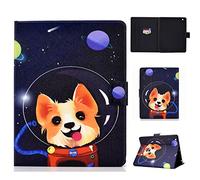 iPad 2 Cas, iPad 3 Cas, iPad 4 Cas, PU Cuir Smart Cover Smart Cover Automatique Sommeil pour iPad 2/3/4 avec des Motifs Mignons-Space Dog