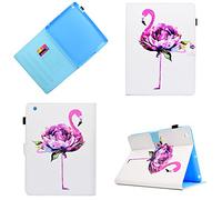 iPad 2 Cas, iPad 3 Cas, iPad 4 Cas, PU Cuir Smart Cover Smart Cover Automatique Sommeil pour iPad 2/3/4 avec des Motifs Mignons-Flamingo