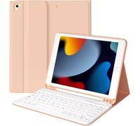 iPad 9th Generation Keyboard Case with Built-in Pencil Holder, Removable Spanish Ñ Keyboard for iPad 10.2"" 9th/8th/7th Gen, Pro 10.5"" 2017, Air 3 2019