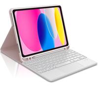 iPad Keyboard 10 Generation 2022 Keyboard Case for iPad 10 10.9 Inch iPad 10 10.9 Inch Detachable Magnetic Bluetooth Keyboard Italian QWERTY Keyboard Cover for iPad 10 Gen 10.9 Inch Pink