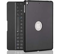 iPad Keyboard Case for iPad Pro 9.7", New 2018 iPad, 2017 iPad, iPad Air 1 et 2 Bluetooth Clavier avec 130 ° Smart Folio Hard Back Cover Ultra Slim Auto Wake and Sleep noir