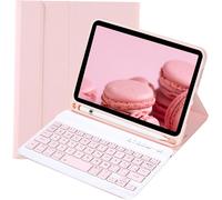 iPad Mini 5/4/3/2 7.9 Inch Keyboard Case with Detachable Wireless Bluetooth QWERTY Magnetic Keyboard for iPad Mini 2/3/4/5, Pink