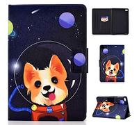 iPad Mini Case 7,9 Pouces Motifs Mignons Multiples Angles Stand Housse de Protection avec Sommeil Automatique réveil pour iPad Mini 5/4/3/2/1-Space Dog