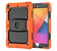 iPad Pro 10.5 / Air3 2019 avec Support, Durable, Hybride, Anti-Bulles, résistant, Coque de Protection en Silicone pour Trois Couches Tables pour Enfants (Noir)