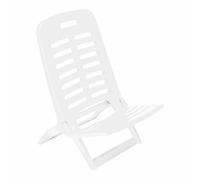 IPAE Progarden Chaise de Plage Ply80cbi Blanc 40 x 51,5 x 62 cm