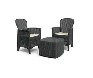 Ipae-Progarden Ensemble Tree Anthracite avec coussins