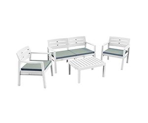 Ipae-Progarden S.P.A. Ensemble Java 4PZ Blanc C/coussin