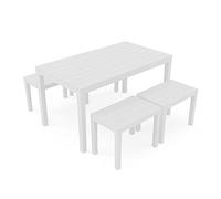 Ipae-Progarden Samoa Lot, Plastique, Blanc, 30 x 30 x 30 cm